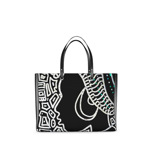 African Queen Leather Tote