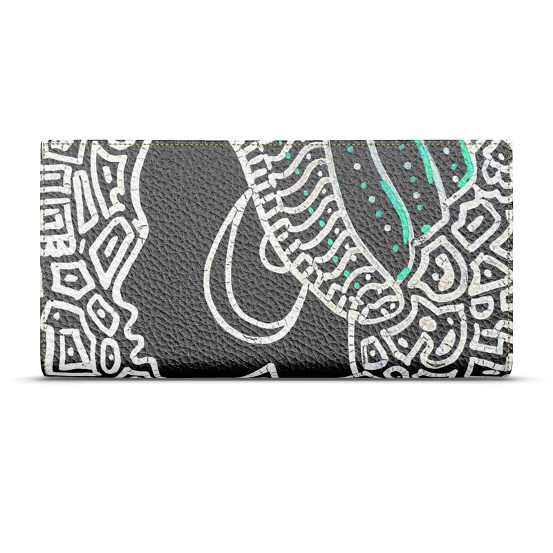 African Queen Leather Travel Wallet