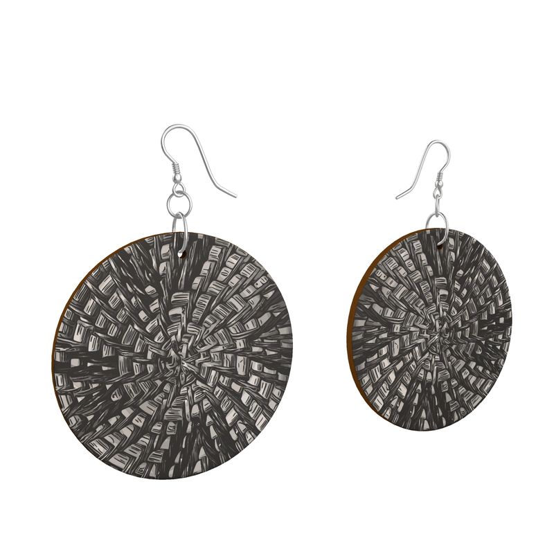 Woven Target Earrings