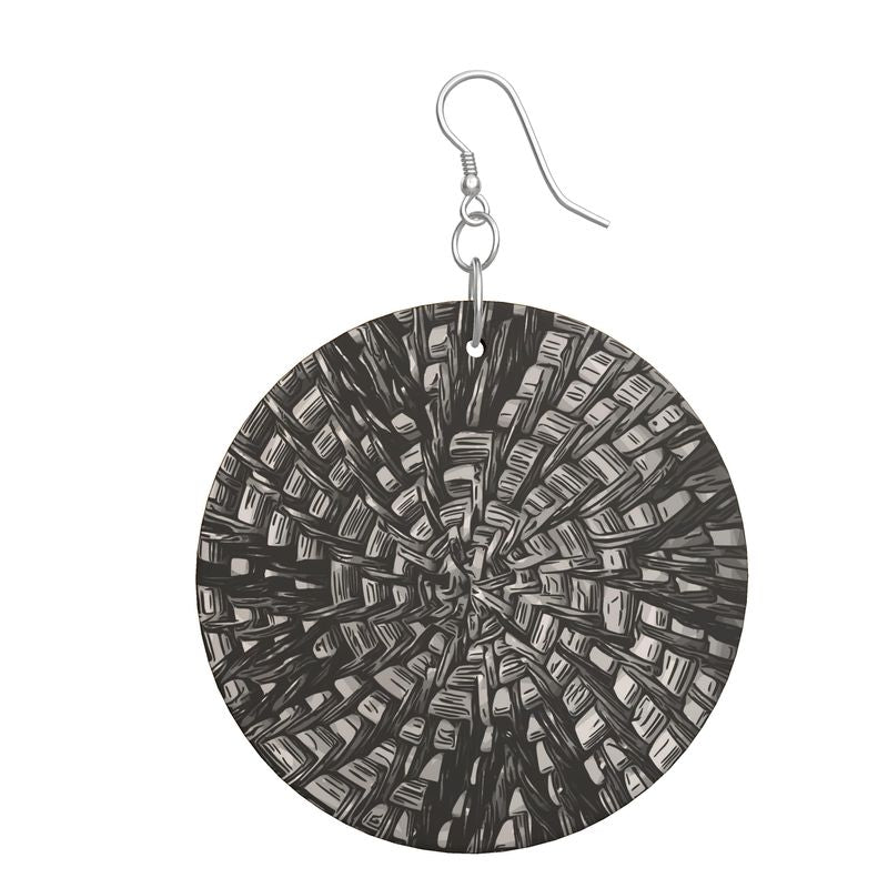 Woven Target Earrings