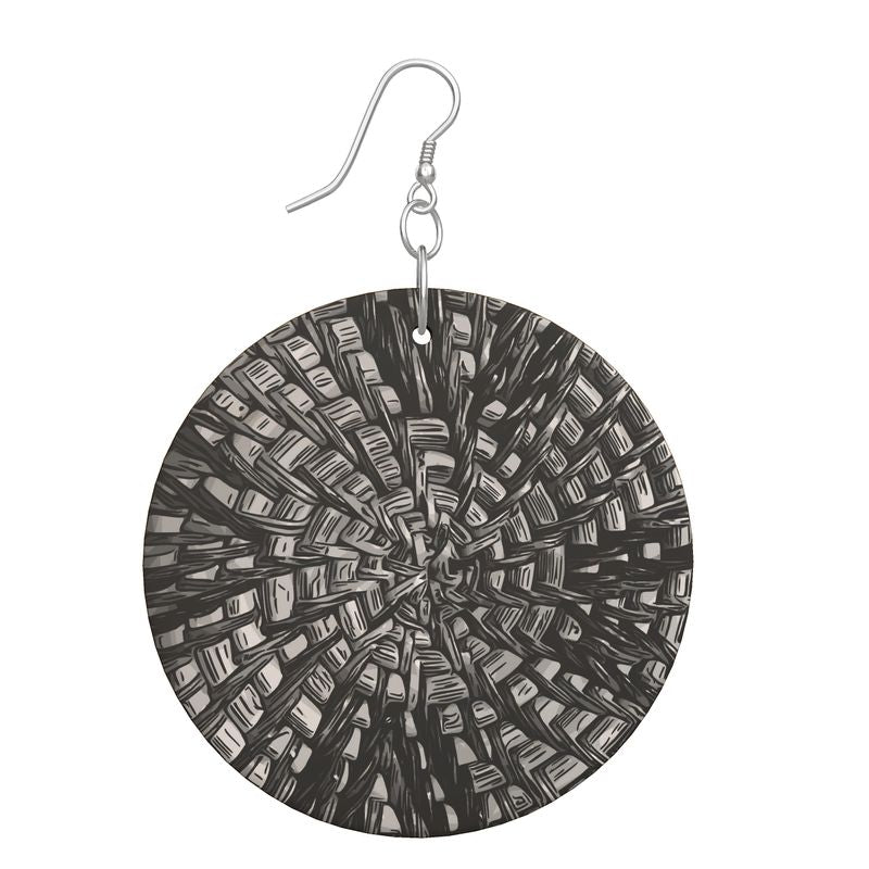 Woven Target Earrings